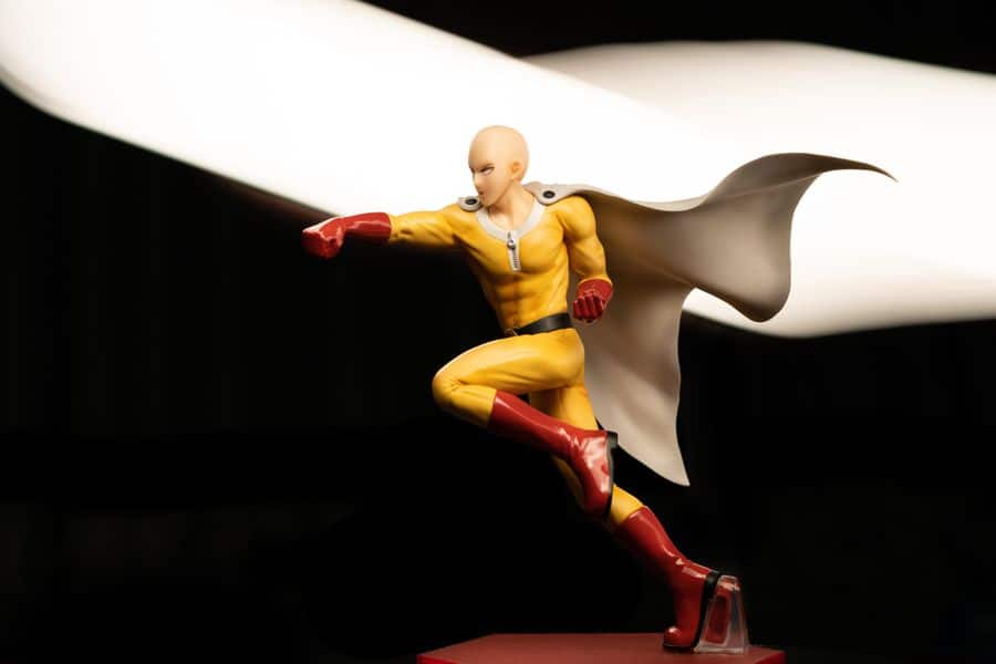 Figura de acción estática de superhéroe